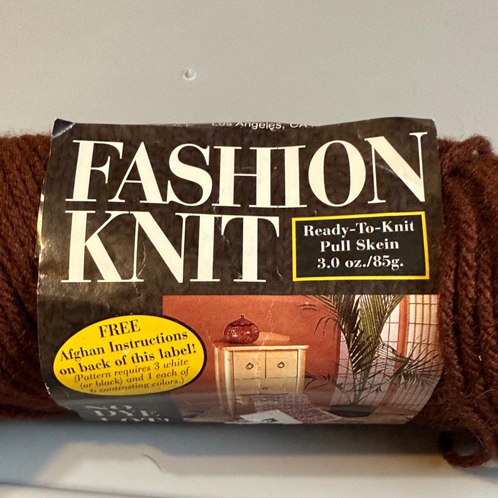Brown Fashion Knit Yarn Skein